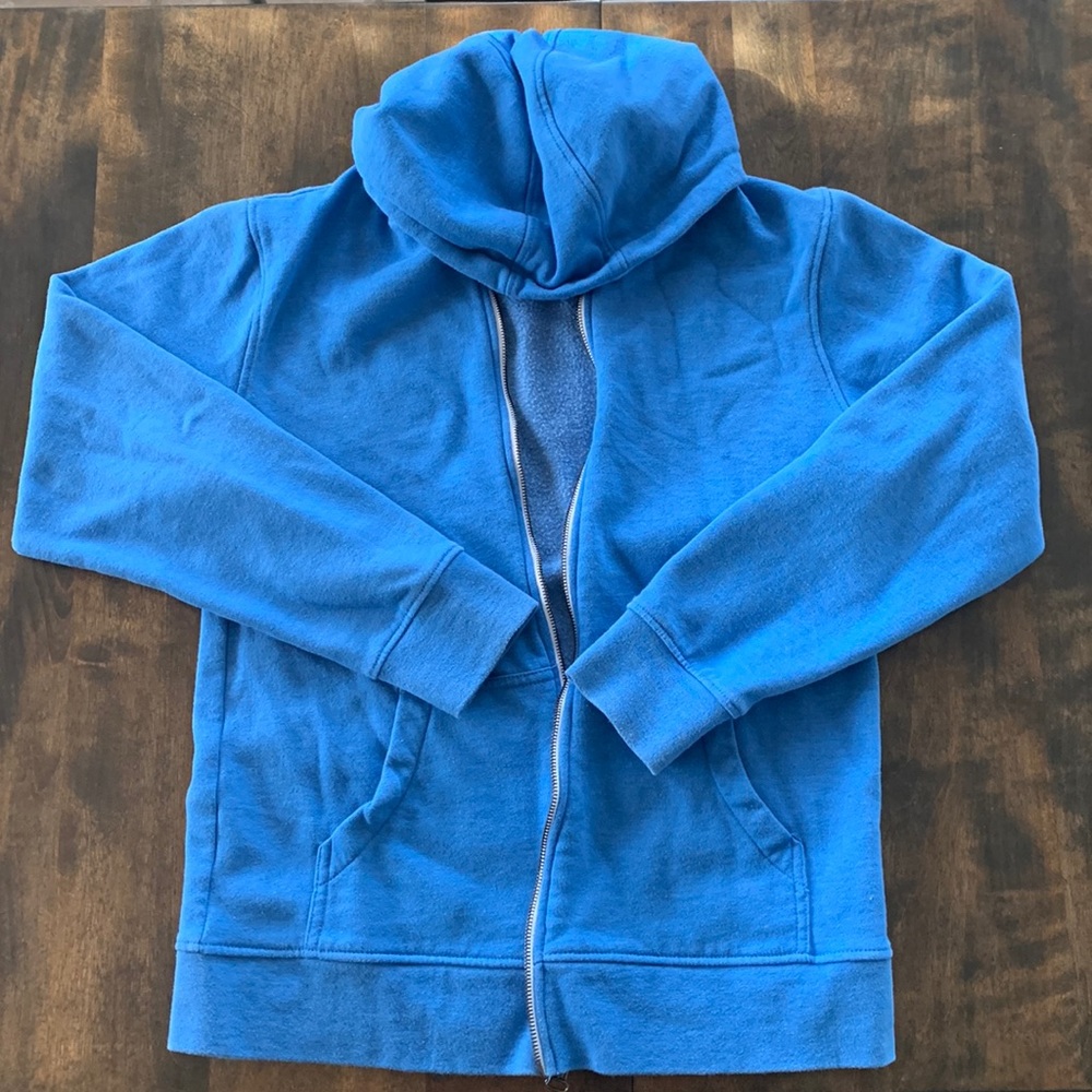 Blue Zip Up Sweatshirt